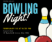 Black Blue Bowling Night Invitation