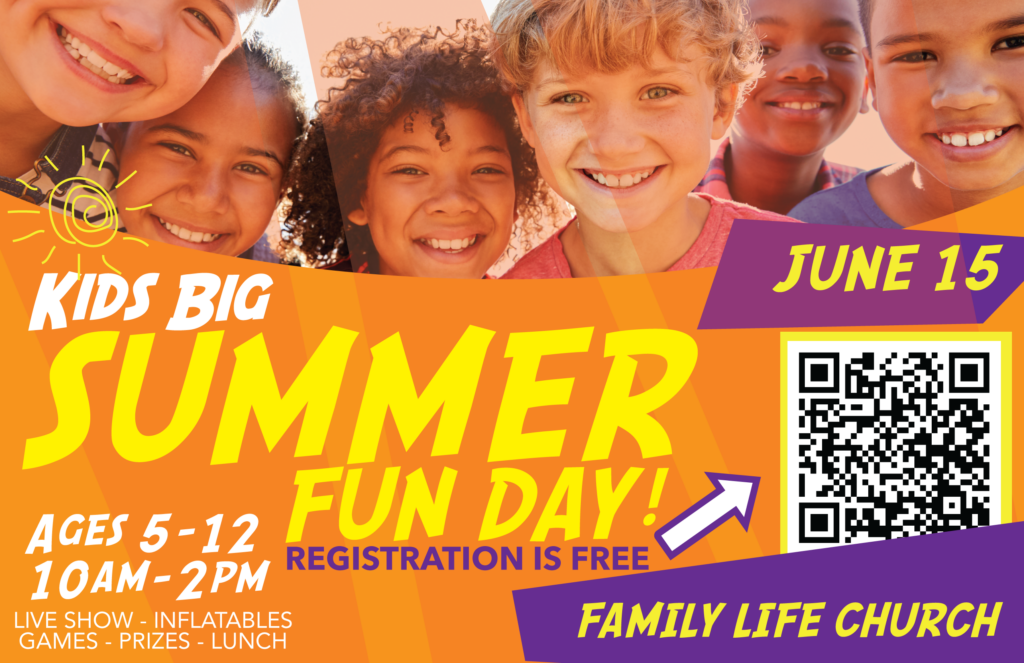 Hey Kids, you don't want to miss this! On Thursday, June 15th, FLC will be hosting Kids Big Summer Fun Day, with lots of fun from 10 a.m. to 2 p.m. on the FLC campus. The day will include a live show, inflatables, games, prizes and lunch! Grab all your friends and bring them along for a day that will be a total BLAST!